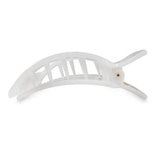 Square Flat Hair Clip | Coconut White