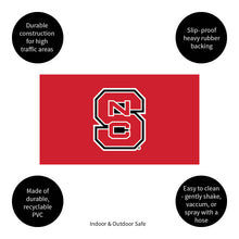 Full Color PVC Mat, 16" x 28", North Carolina State University