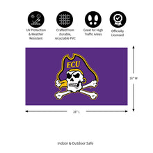 Full Color PVC Mat, 16" x 28", East Carolina University
