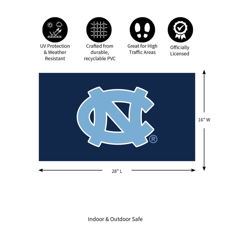 Full Color PVC Mat, 16" x 28", University of North Carolina