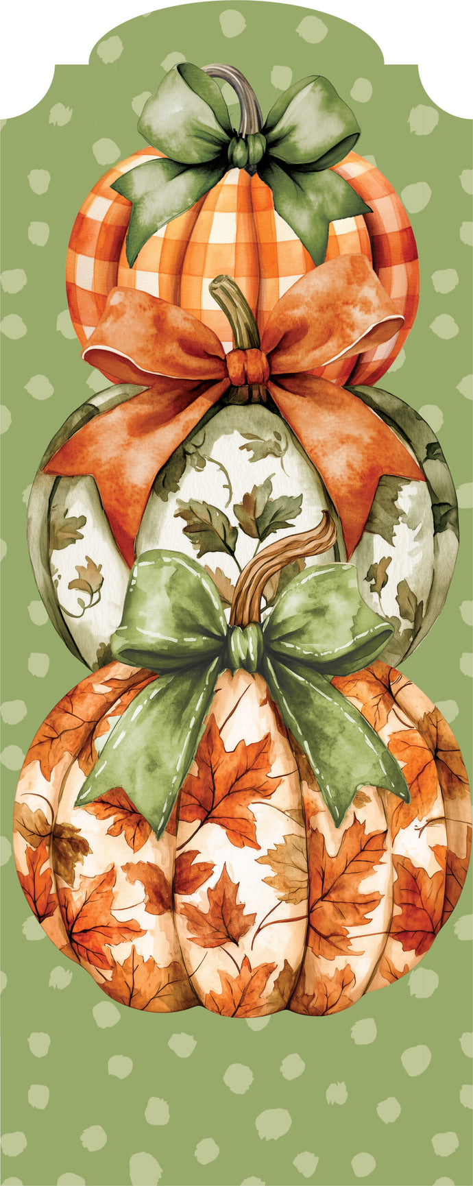 YarDecor-Orange & Green Stack