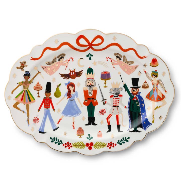 Rifle Paper Co. | Nutcracker Large Porcelain Serving Platter
