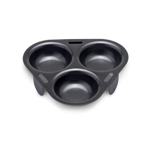 HIC Kitchen Non-Stick 3-Egg Poacher Insert