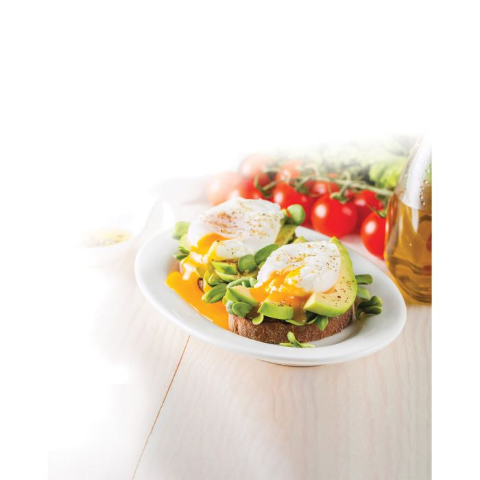 HIC Kitchen Non-Stick 3-Egg Poacher Insert