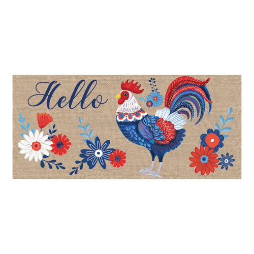 RWB Rooster Sassafras Mat