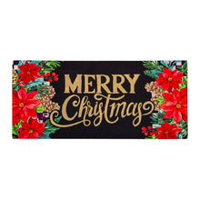 Floral Checkered Merry Christmas Sassafras Switch Mat