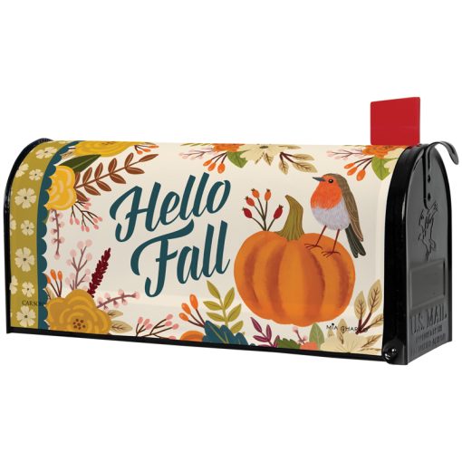 Autumn Robin Mailbox Cover