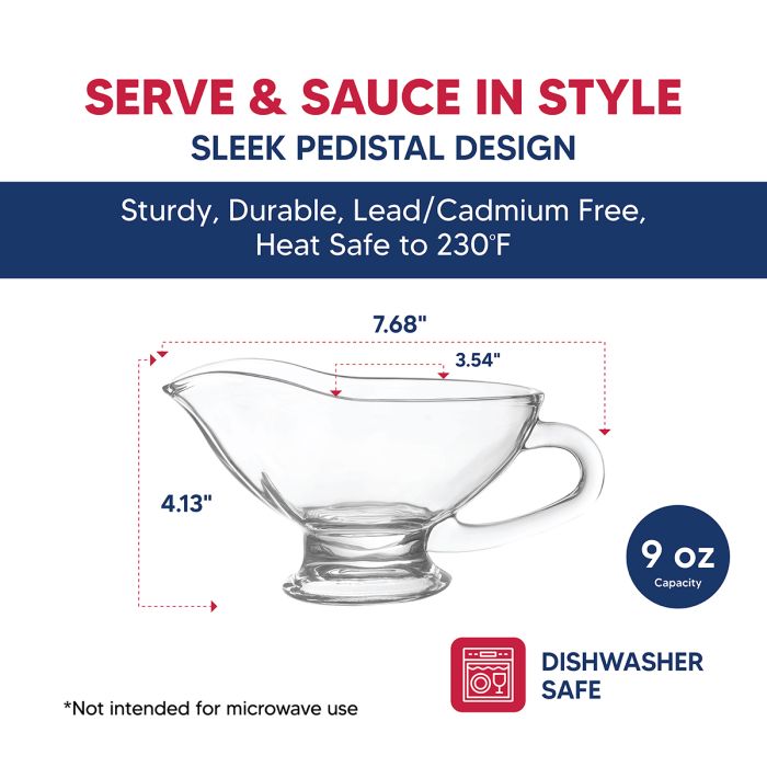 HIC Kitchen Gravy Boat, 9oz