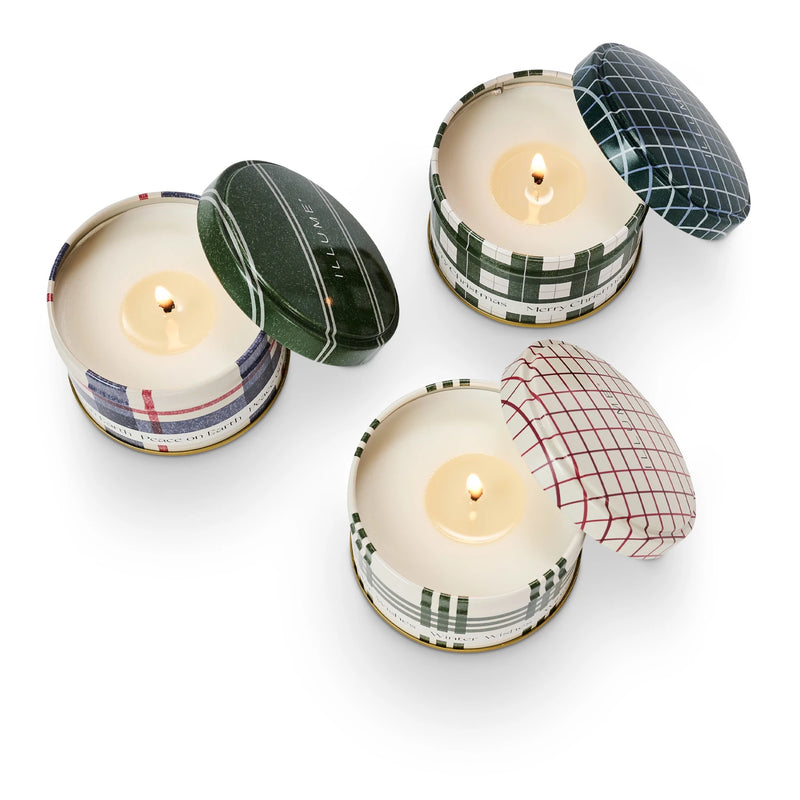 Balsam & Cedar Noble Holiday Tin Trio Gift Candle Set