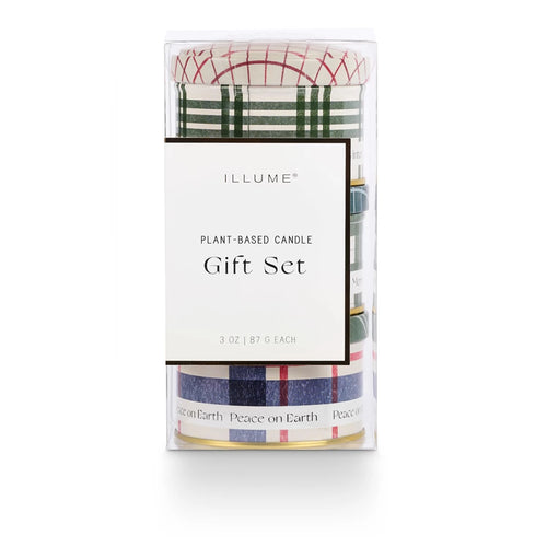 Balsam & Cedar Noble Holiday Tin Trio Gift Candle Set