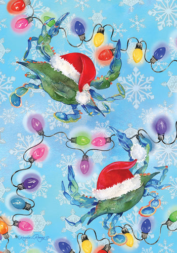 Christmas Crabs-Garden Flag