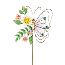 Whimsy Butterfly Metal Garden Stake, 36"