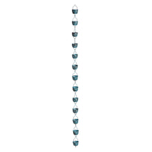 Blue Rustic Bucket Rain Chain, 72" H