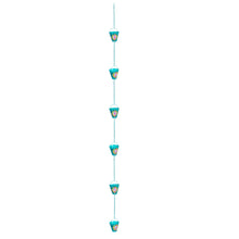 Vibrant Hand-Painted Flower Rain Chain, 72" H