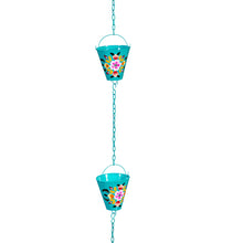Vibrant Hand-Painted Flower Rain Chain, 72" H