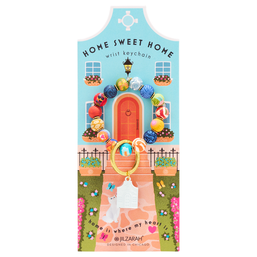 Happy Place Home Sweet Home Wrist Keychain