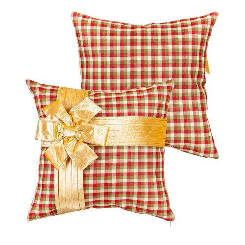 Pillow Cover Plaid Present