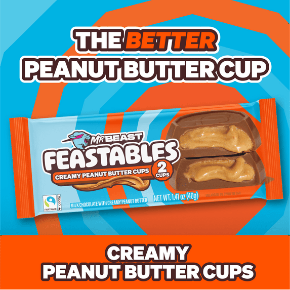 Feastables Mr. Beast Chocolate Peanut Butter Cups