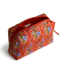 Medium Cosmetic Bag Garden Paisley in Premium Cotton