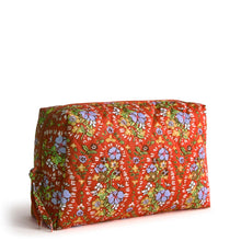 Medium Cosmetic Bag Garden Paisley in Premium Cotton