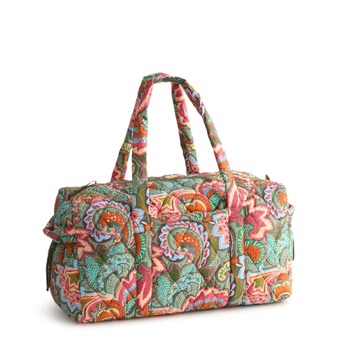 Large Original Duffel Bag Leaf Me Not Paisley in Featherweight