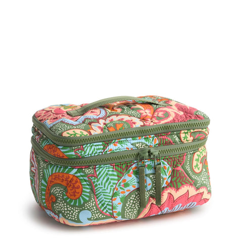 Brush Up Cosmetic Case Bag Leaf Me Not Paisley in Featherweight