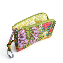 Zip Card Pouch Meadow bouquet in Premium Cotton