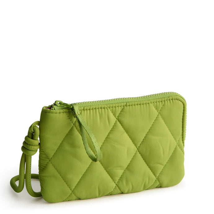 Zip Wristlet Spinach Green in Featherweight