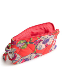 Zip Wristlet Swirling Poppies in Featherweight