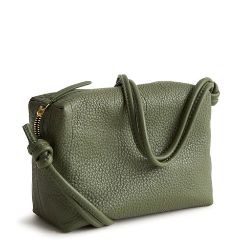 Blake Crossbody Bronze Green in Leather