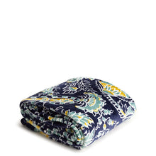 Vera Bradley Plush Throw Blanket | Gemstone Paisley Aqua