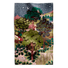 Plush Throw Blanket Serene forest in Fleece
