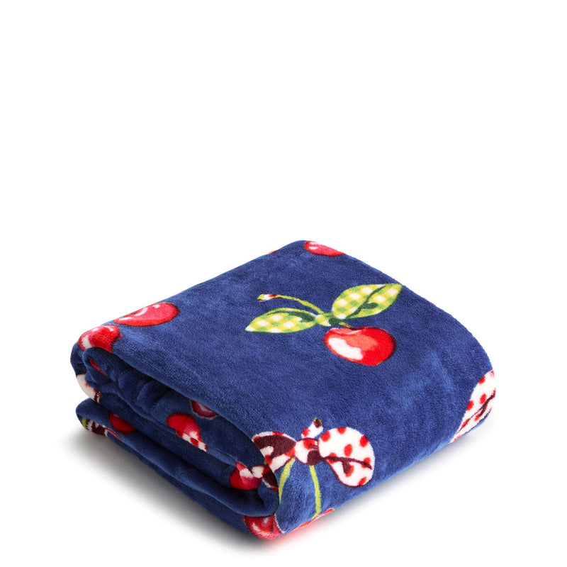 Plush Throw Blanket Cherry Picking in Fleece