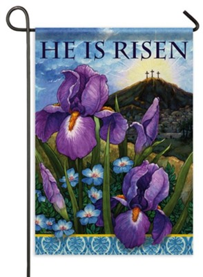 Garden Flag-Easter Iris