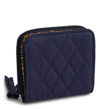 Small Zip-Around Wallet Peacoat in Premium cotton