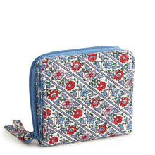 Vera Bradley Small Zip-Around Wallet | Bias Mini Vines Ribbons