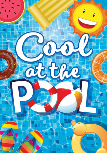 Garden Flag-Cool at the Pool