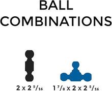 MultiPro Tow & Stow Adjustable Trailer Hitch Ball Mount Compatible with MultiPro Tailgate - Fits 2" Receiver, Tri-Ball (1-7/8" x 2" x 2-5/16"), 2.5" Drop, 10,000 GTW