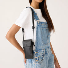 Phone Case Crossbody Moonless Night in Leather
