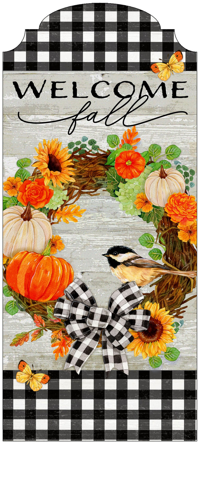 Pumpkin Wreath-YarDecor