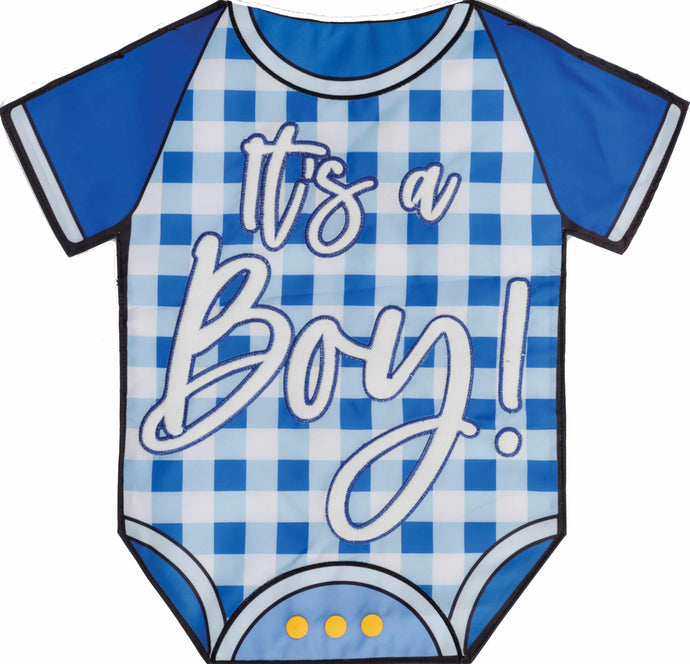 It’s a Boy!-Applique Garden Flag