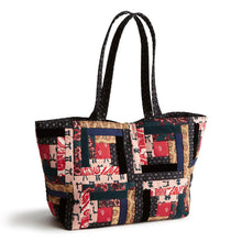 Small Hathaway Tote Bag - Paisley key patchwork