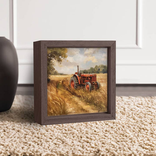 Tractor Framed Linen