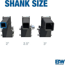 B&W Trailer Hitches Tow & Stow Adjustable Trailer Hitch Ball Mount - Fits 2" Receiver, Tri-Ball (1-7/8" x 2" x 2-5/16"), 7" Drop, 10,000 GTW - TS10049B