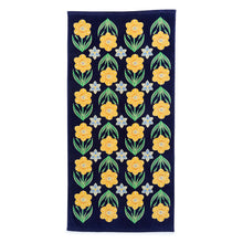 Beach Towel Daffodils in Cotton Looped Terry