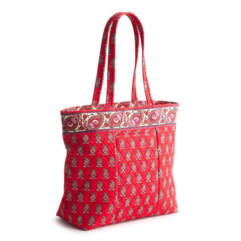Vera Bradley Original Zip Tote Bag – Flowering Paisley Goji Berry