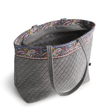Original Zip Tote Bag Black chambray in Premium cotton