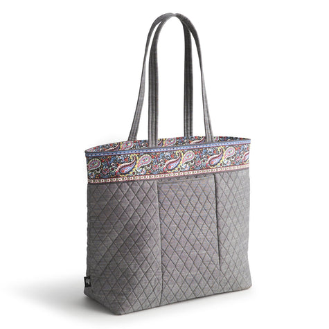 Vera Bradley Original Zip Tote Bag – Black Chambray
