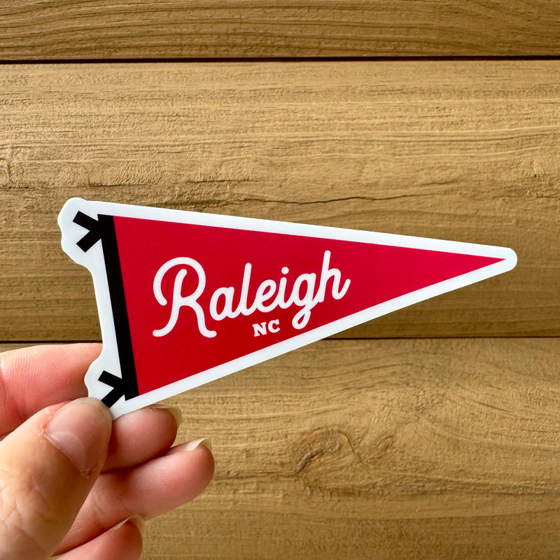 Raleigh North Carolina Pennant Sticker