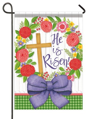 Garden Flag-He Is Risen